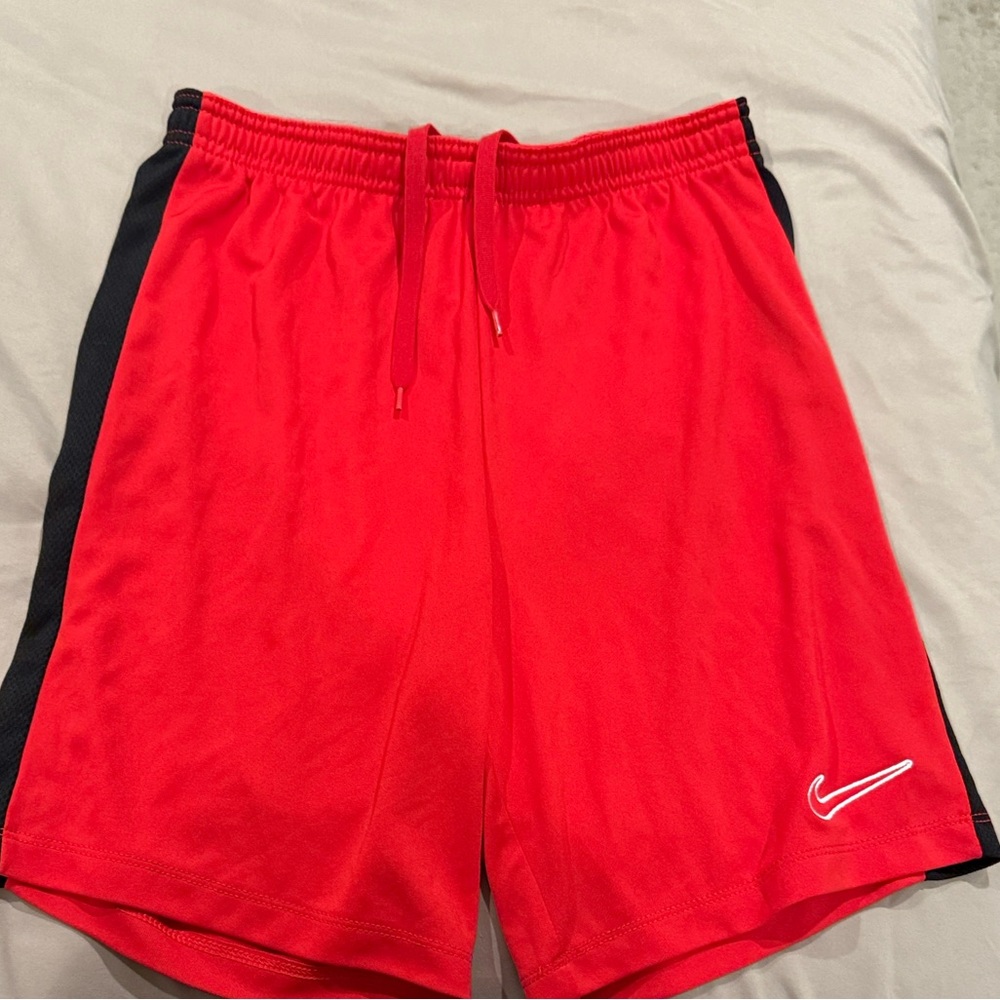 Nike Boys Red and Black Athletic Shorts
